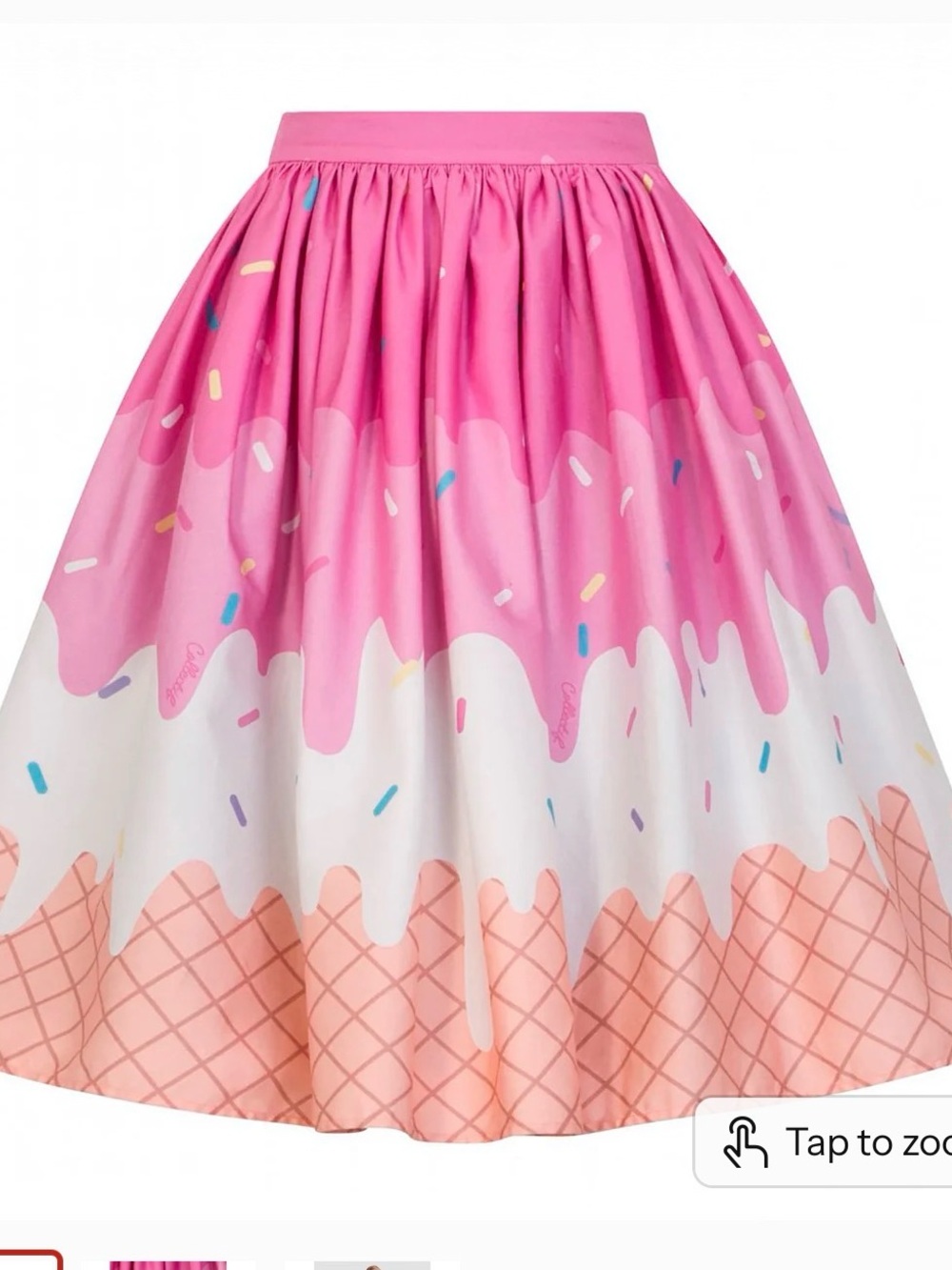 Rare pinup collectible boutique cotton skirt